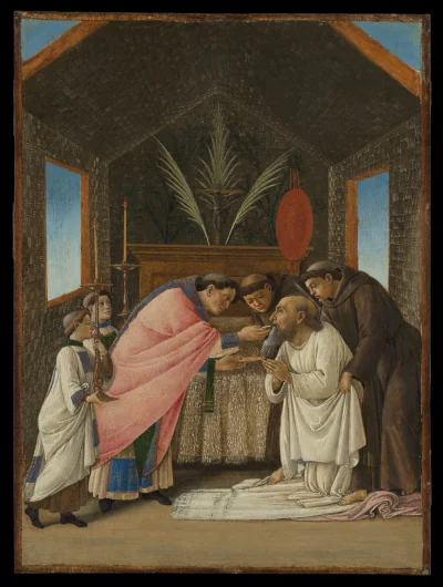 La Dernière Communion de saint Jérôme — Sandro Botticelli (1490) — Tempera and gold on wood, Metropolitan Museum of Art, New York, NY