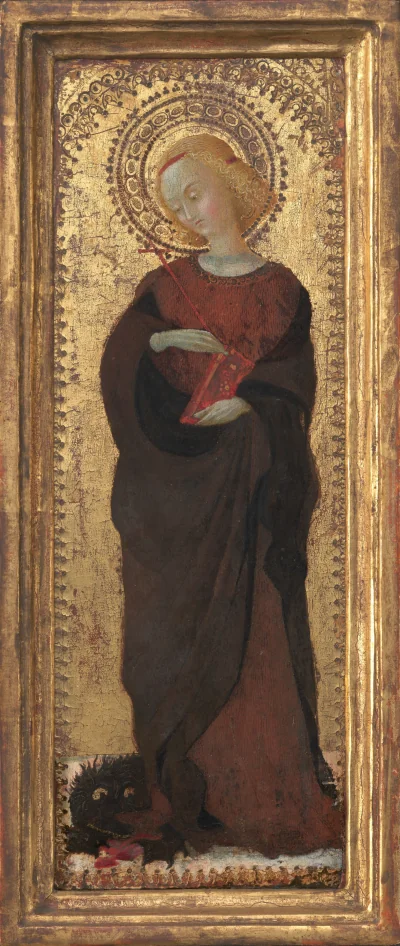 Sainte Marguerite — Sassetta (1435) — tempera on poplar panel, National Gallery of Art, Washington