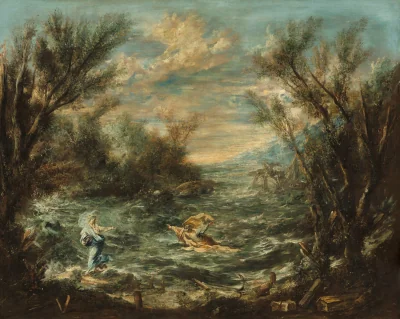 Christ sur la mer de Galilée — Alessandro Magnasco (1740) — oil on canvas, National Gallery of Art, Washington
