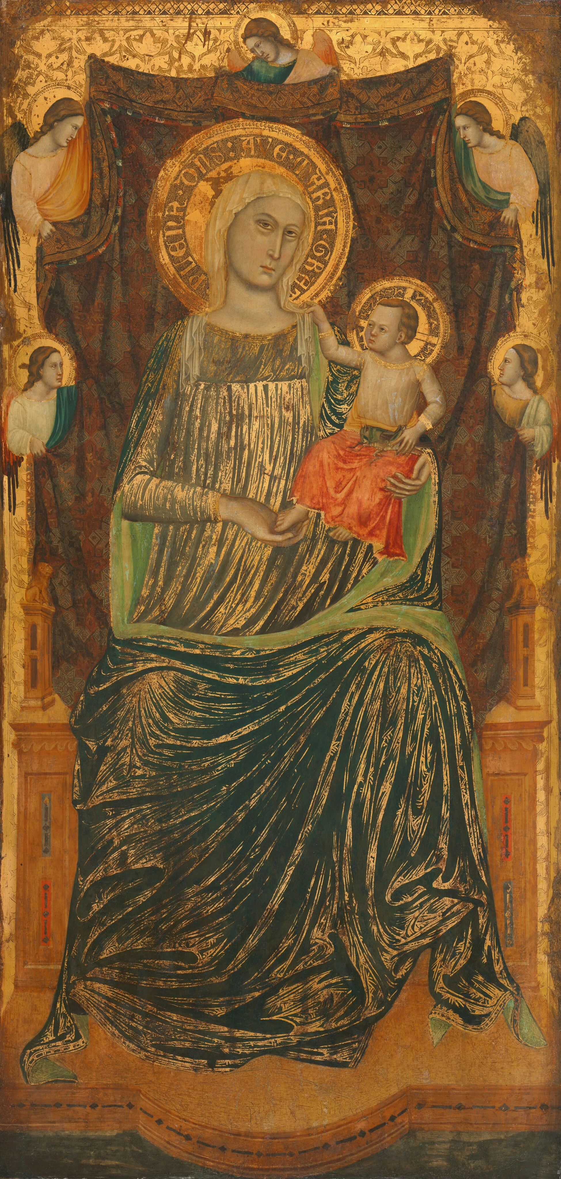 La Vierge à l'Enfant avec cinq anges
