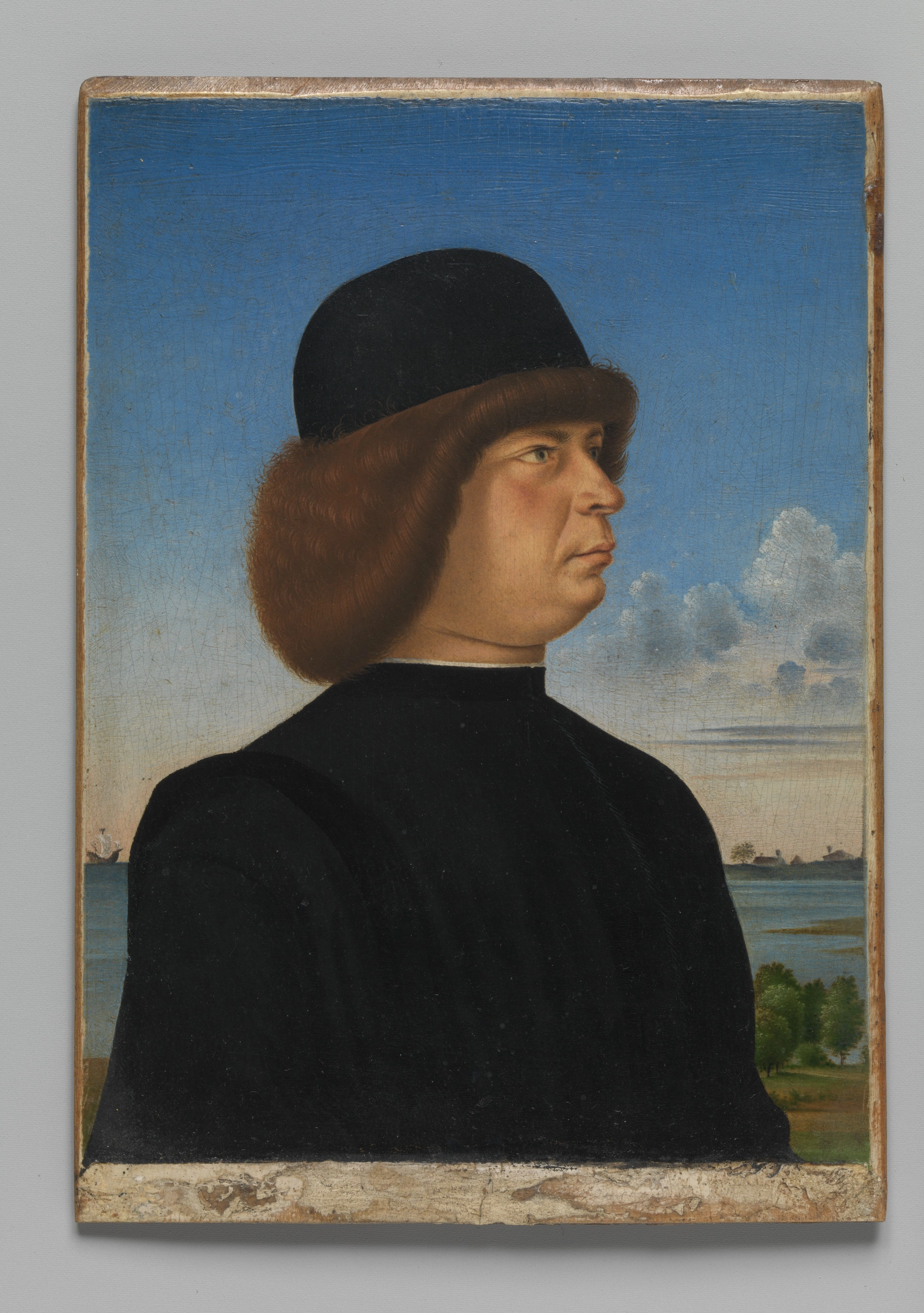 Portrait d'Alvise Contarini(?) ; (verso) Un chevreuil attaché