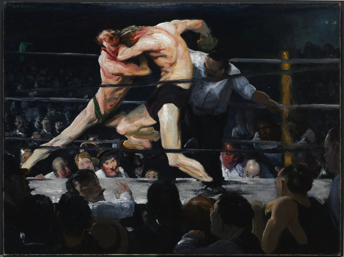 Combat chez Sharkey — George Bellows (1909) — oil on canvas, Cleveland Museum of Art