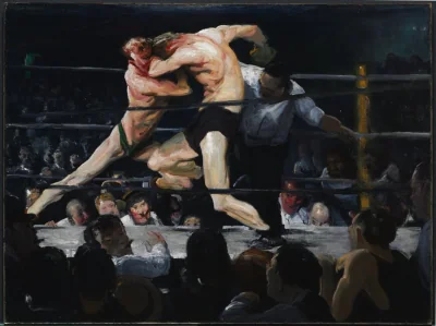Combat chez Sharkey — George Bellows (1909) — oil on canvas, Cleveland Museum of Art