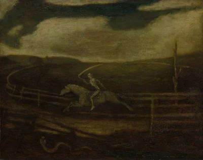 L'Hippodrome (La Mort sur un cheval pâle) — Albert Pinkham Ryder (1896) — oil on canvas, Cleveland Museum of Art
