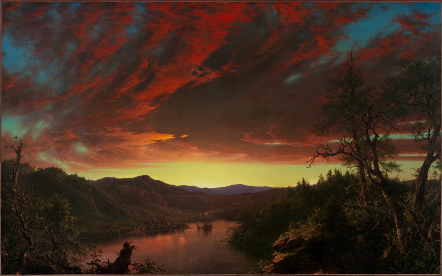 Crépuscule dans la wilderness