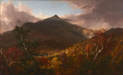 Vue de la montagne Schroon, comté d'Essex, New York, après une tempête — Thomas Cole (1838) — oil on canvas, Cleveland Museum of Art