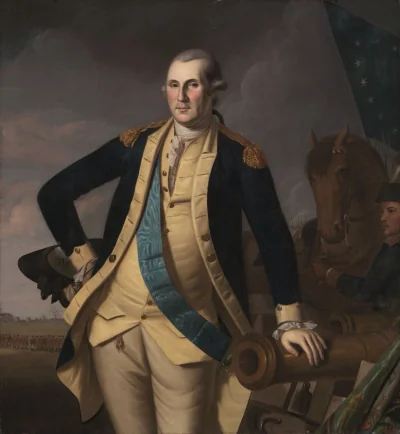George Washington à Princeton — Charles Willson Peale (1774) — oil on canvas, Cleveland Museum of Art