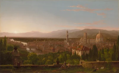Vue de Florence — Thomas Cole (1837) — oil on canvas, Cleveland Museum of Art