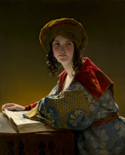 La Jeune Femme orientale — Friedrich Amerling (1838) — oil on fabric, Cleveland Museum of Art
