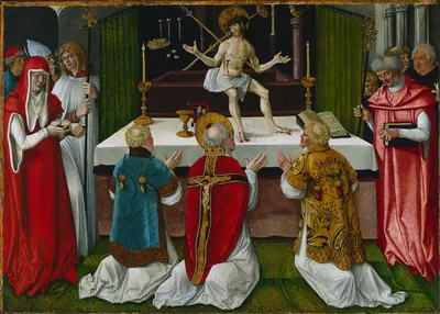 The Mass of Saint Gregory — Hans Baldung (1511) — oil and tempera on wood, Cleveland Museum of Art