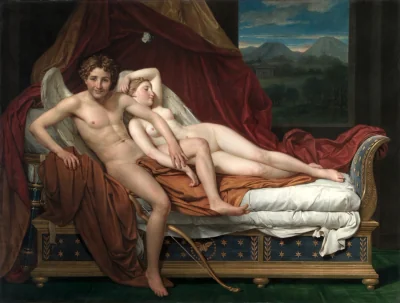 Cupidon et Psyché — Jacques-Louis David (1817) — oil on canvas, Cleveland Museum of Art