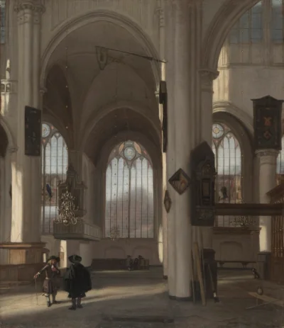 Intérieur d'une église — Emanuel de Witte (1675) — oil on canvas, Cleveland Museum of Art