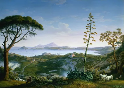View of the Gulf of Pozzuoli from Solfatara — Philipp Hackert (1803) — oil on canvas, Cleveland Museum of Art