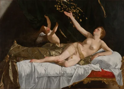 Danaë — Orazio Gentileschi (1618) — oil on canvas, Cleveland Museum of Art