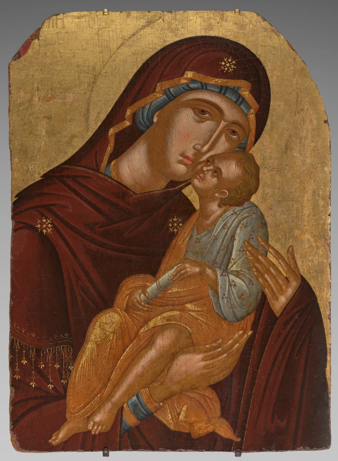 Icône de la Mère de Dieu et de l'Enfant Christ (Vierge Éléousa)