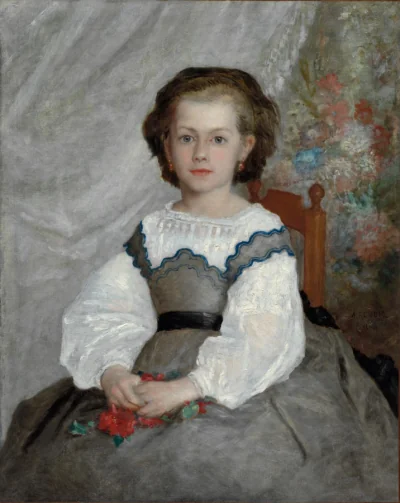 Romaine Lacaux — Pierre-Auguste Renoir (1864) — oil on fabric, Cleveland Museum of Art