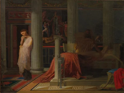 Antiochus et Stratonice — Jean-Auguste Dominique Ingres (1833) — oil on linen, Cleveland Museum of Art