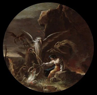 Scènes de sorcellerie : Matin — Salvator Rosa (1640) — oil on canvas, Cleveland Museum of Art