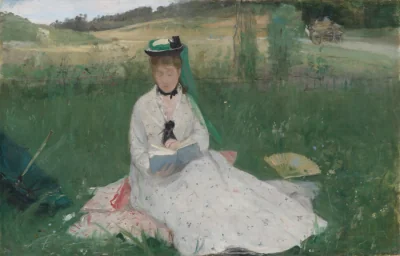 Reading — Berthe Morisot (1873) — oil on canvas, Cleveland Museum of Art