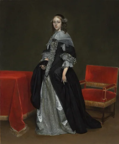 Portrait d'une femme — Gerard ter Borch (1650) — oil on canvas, Cleveland Museum of Art