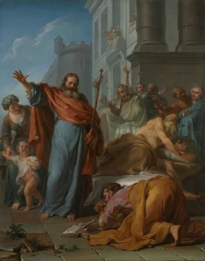 Les Miracles de saint Jacques le Majeur — Noël Nicolas Coypel (1726) — oil on canvas, Cleveland Museum of Art