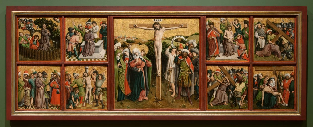 Retable avec La Passion du Christ