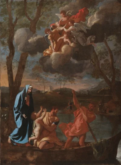 Le Retour de la Sainte Famille à Nazareth — Nicolas Poussin (1622) — oil on canvas, Cleveland Museum of Art
