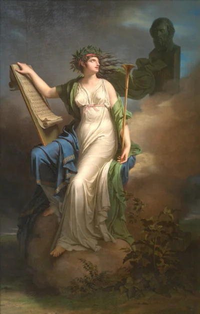 Calliope, muse de la Poésie épique — Charles Meynier (1798) — oil on canvas, Cleveland Museum of Art