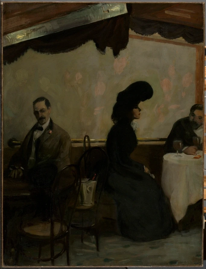Le Rathskeller — John Sloan (1901) — oil on canvas, Cleveland Museum of Art