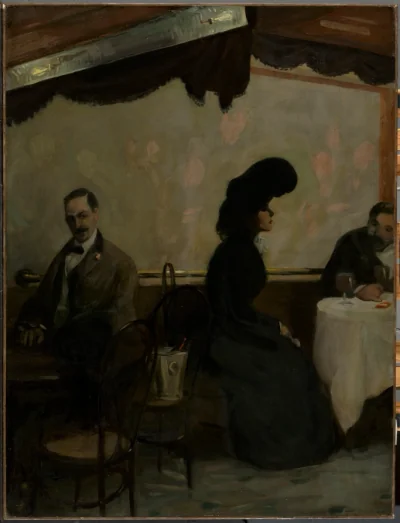 Le Rathskeller — John Sloan (1901) — oil on canvas, Cleveland Museum of Art
