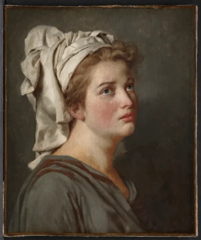 Jeune femme au turban — Jacques-Louis David (1775) — oil on canvas, Cleveland Museum of Art