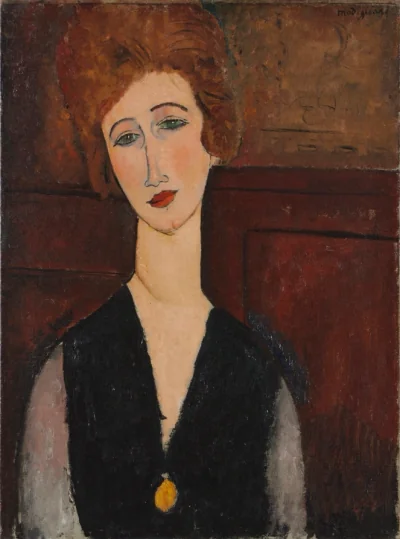Portrait de femme — Amedeo Modigliani (1917) — oil on canvas, Cleveland Museum of Art