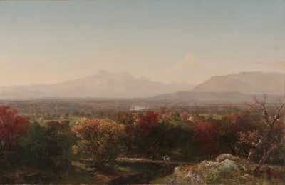 Une journée d'octobre dans les Montagnes Blanches — John Frederick Kensett (1854) — oil on canvas, Cleveland Museum of Art