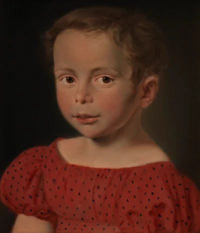 Barneportræt — C.A. Jensen (1834) — Olie på lærred, Statens Museum for Kunst