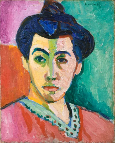 Portræt af Madame Matisse. Den grønne stribe — Henri Matisse (1905) — Olie på lærred, Sal 213