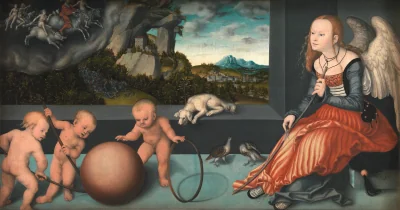 Melankolien — Lucas Cranach (1532) — Olie på træ, Sal 201A