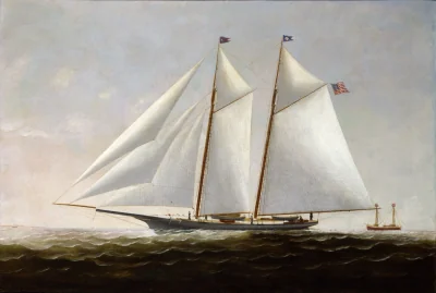 Le Yacht America — Raleigh, Charles S (1870) — Paintings, United States of America