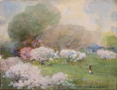 Fleurs de cerisier — Holmes, William Henry (1930) — Paintings, Smithsonian